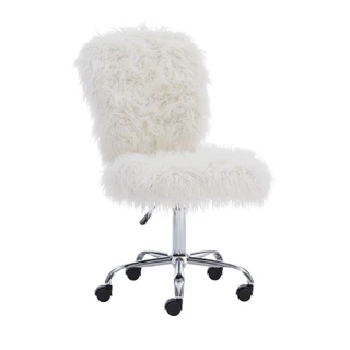Thumbnail 1: Linon Linon Langford Faux Fur Task Chair 