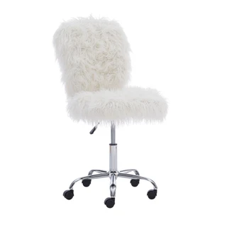 Thumbnail 10: Linon Linon Langford Faux Fur Task Chair 