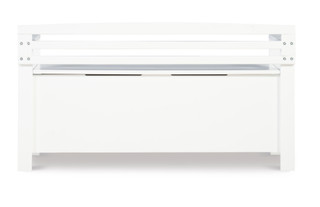Thumbnail 7: Linon Linon Laredo White Storage Bench 