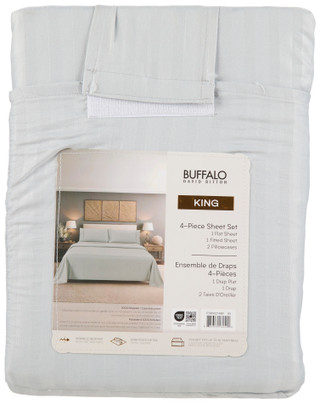 Thumbnail 2: Buffalo King Size 4 Pc Sheet Set 