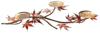 Thumbnail 1: Autumn Gatherings Metal Maple Leaf Candle Holder 