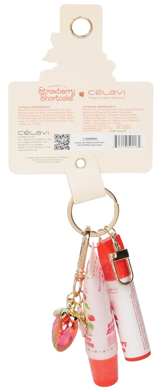 Thumbnail 2: Strawberry Shortcake Gloss Balm Duo Keychain  