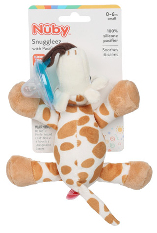 Thumbnail 1: Nuby Giraffe Snuggleez w/ Pacifier  
