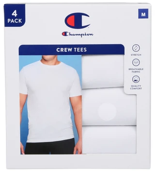 Thumbnail 1: Champion Men's 4 Pk Crew Neck Tees 