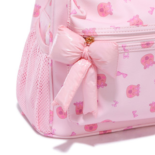 Thumbnail 3: Under One Sky Teddy Face & Bows XL Backpack with Chain Bling & Bow 