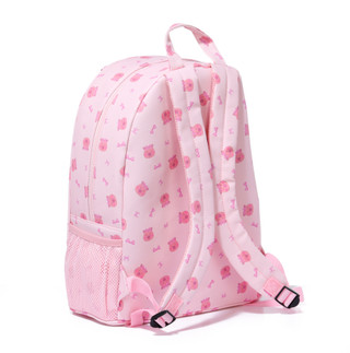 Thumbnail 6: Under One Sky Teddy Face & Bows XL Backpack with Chain Bling & Bow 