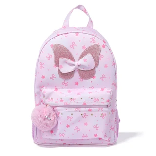 Thumbnail 1: Under One Sky Butterfly & Bows XL Backpack with Plush & Beads Charm 