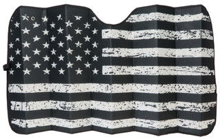 Thumbnail 1: Auto Worx American Flag Car Sun Shade 