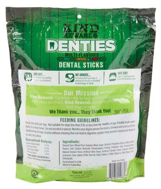 Thumbnail 3: Kind Rewards 30 Pk Triple Action Bac'N Sizzlers Dental Dog Treat Sticks  