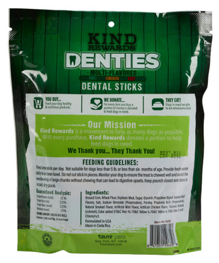 Thumbnail 5: Kind Rewards 30 Pk Triple Action Bac'N Sizzlers Dental Dog Treat Sticks  