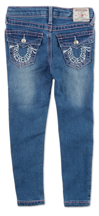 Thumbnail 2: True Religion Little Girls Skinny Jeans 