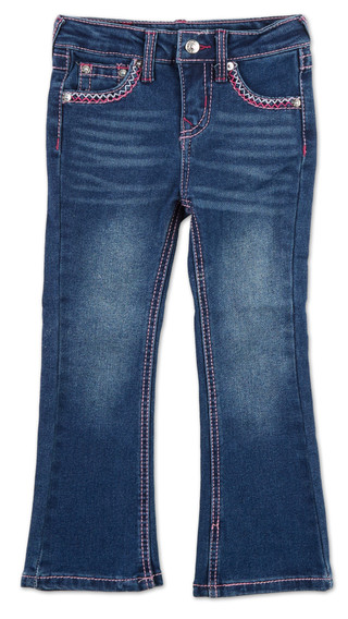 Thumbnail 1: True Religion Little Girl Wide Leg Jeans 