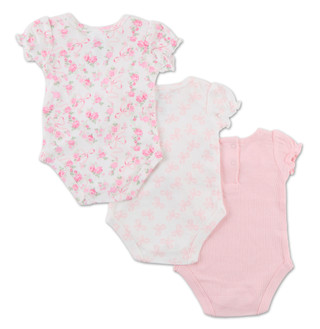 Thumbnail 2: Little Lass Baby Girls 3 Pc Creepers 