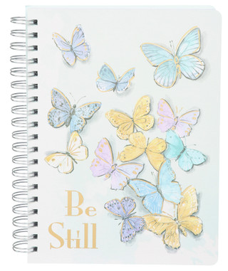 Thumbnail 1: FLOMO Be Still Butterfly Spiral Notebook 
