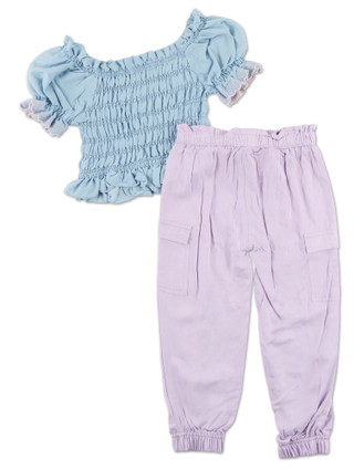Thumbnail 2: Btween Little Girls 2 Pc Pants. Set 