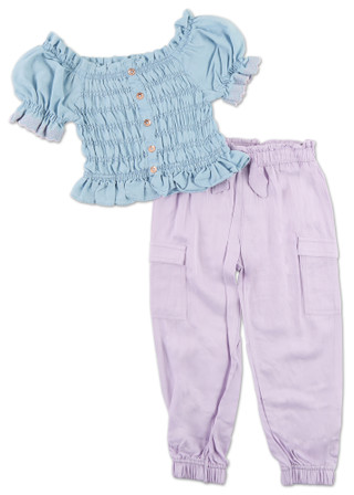 Thumbnail 1: Btween Little Girls 2 Pc Pants. Set 