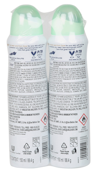Thumbnail 3: DOVE 2 Pk Go Fresh Cucumber & Green Tea Scent Deodorant  