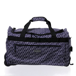 Thumbnail 2: Traveland 21 in Anchor Print Multi-Pocket Rolling Duffel Bag 