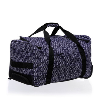 Thumbnail 3: Traveland 21 in Anchor Print Multi-Pocket Rolling Duffel Bag 
