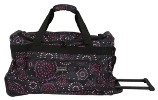 Thumbnail 1: Traveland 21 in Print Multi-Pocket Rolling Duffel Bag 