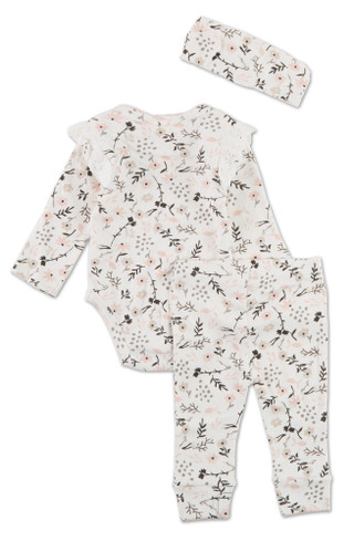 Thumbnail 2: Jessica Simpson Baby Girls 3 Pc Pants Set  