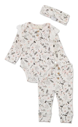 Thumbnail 1: Jessica Simpson Baby Girls 3 Pc Pants Set  