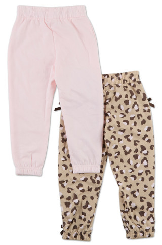 Thumbnail 2: Btween 2 Pk Little Girls Fleece Jogger Pants 