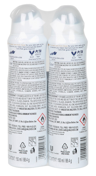 Thumbnail 3: DOVE 2 Pk White Freesia & Violet Flower Scent Deodorant Spray  