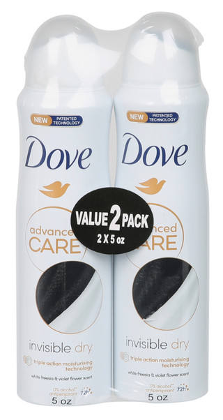 Thumbnail 2: DOVE 2 Pk White Freesia & Violet Flower Scent Deodorant Spray  