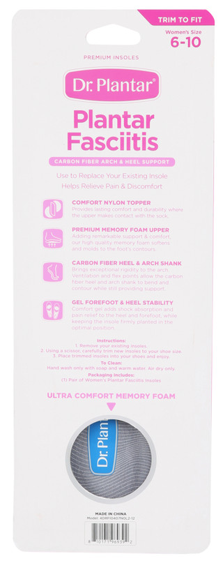 Thumbnail 2: DR. PLANTAR Women's Planter Fascitis Insoles  