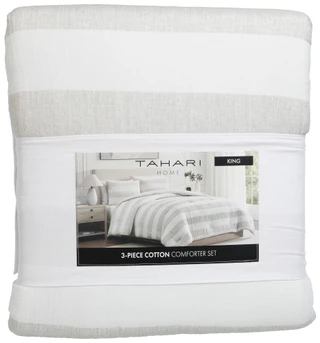 Thumbnail 1: Tahari King Size Cotton Comforter Set  