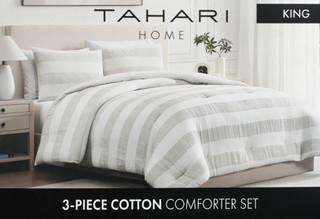 Thumbnail 2: Tahari King Size Cotton Comforter Set  