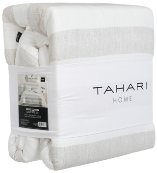 Thumbnail 3: Tahari King Size Cotton Comforter Set  