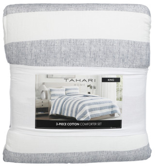 Thumbnail 1: Tahari King Size Cotton Comforter Set  