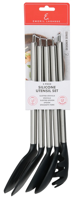 Thumbnail 1: Emeril Lagasse 5 Pc Silicone Utensil Set 