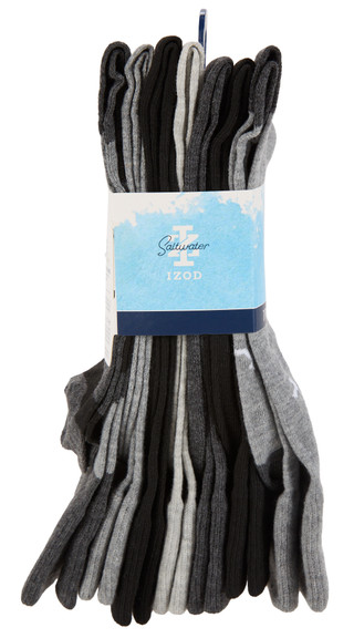 Thumbnail 2: IZOD 7 Pack Men's Saltwater Crew Socks 