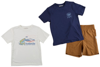 Thumbnail 2: AVALANCHE Big Boys 3 Pc Short Sleeve Graphic Tee & Shorts Set 
