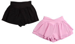 Thumbnail 1: Yogalicious Big Girls 2 Pk Athletic Ruffle Shorts 