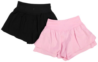 Thumbnail 4: Yogalicious Big Girls 2 Pk Athletic Ruffle Shorts 