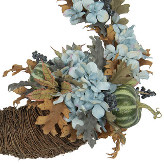 Thumbnail 3: Autumn Gatherings 18 In Harvest Cornucopia Wreath 