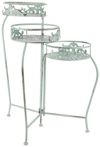 Thumbnail 1: Three Hands Corp 3 Tier Folding Metal Plant Stand 