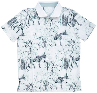 Thumbnail 1: Puma Big Boys Short Sleeve Printed Performance Polo 