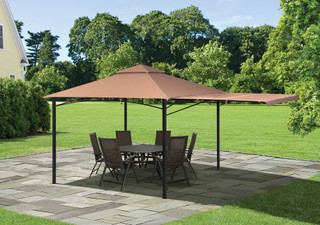 Thumbnail 4: Shelter Logic ShelterLogic Redwood 11' x 11' Awning Gazebo 