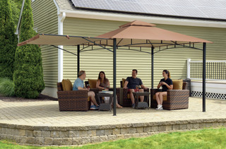 Thumbnail 12: Shelter Logic ShelterLogic Redwood 11' x 11' Awning Gazebo 