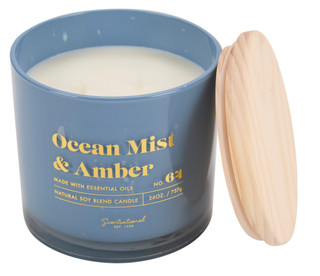 Thumbnail 2: SCENTSATIONAL 26 Oz Ocean Mist & Amber  Candle 