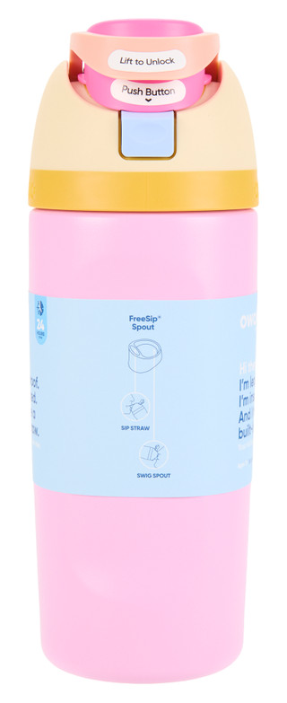 Thumbnail 2: OWALA Kids 16 Oz Insulated Stainless Steel Freesip Tumbler 