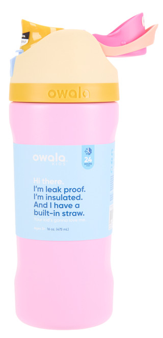 Thumbnail 1: OWALA Kids 16 Oz Insulated Stainless Steel Freesip Tumbler 