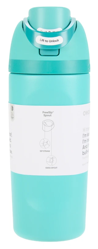 Thumbnail 2: OWALA Kids 16 Oz Insulated Stainless Steel Freesip Tumbler 