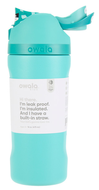 Thumbnail 1: OWALA Kids 16 Oz Insulated Stainless Steel Freesip Tumbler 