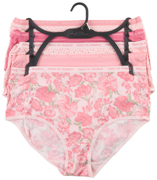 Thumbnail 1: Marilyn Monroe Plus 5 Pk Soft Printed Briefs 